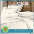 White Custom Embroidered Duvet Cover With Flange